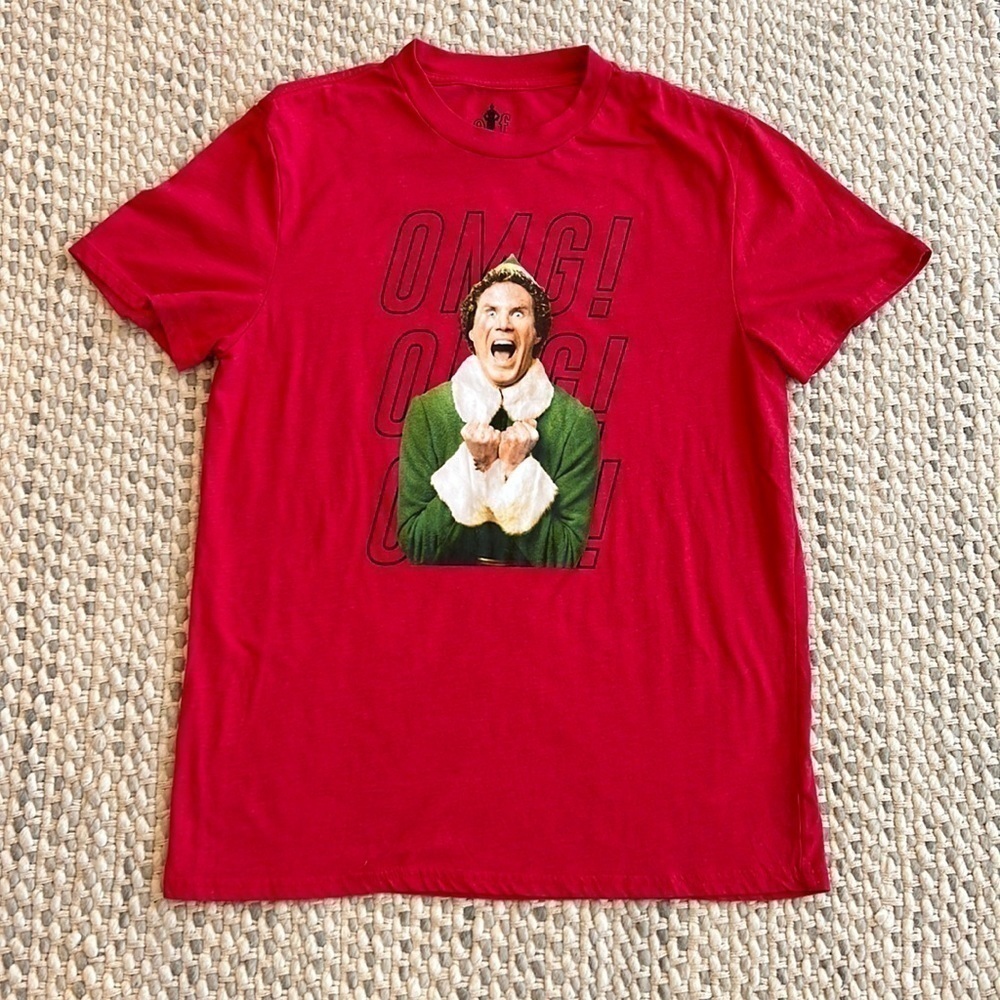 Buddy the Elf OMG Santa T-shirt large